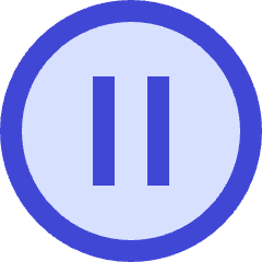 Button Pause Circle Icon from Sharp Duo Set
