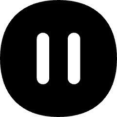 Button Pause Circle Icon from Flex Solid Set