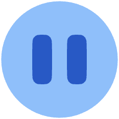 Button Pause Circle Icon from Plump Flat Set