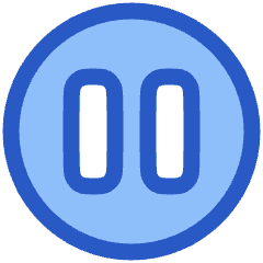 Button Pause Circle Icon from Plump Duo Set
