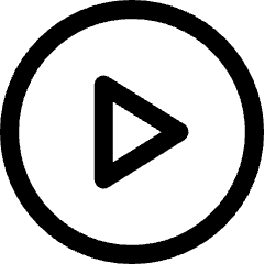 Button Play Circle Icon from Core Line Set