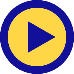 Button Play Circle Icon from Sharp Pop Set