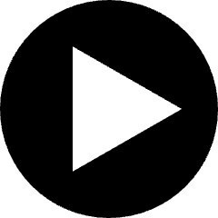 Button Play Circle Icon from Sharp Solid Set