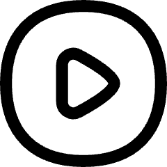 Button Play Circle Icon from Flex Line Set