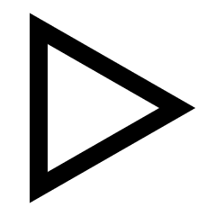 Button Play Icon from Sharp Line Set