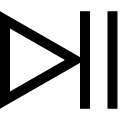 Button Play Pause Icon from Sharp Line Set