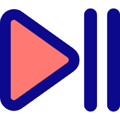 Button Play Pause Icon from Core Pop Set