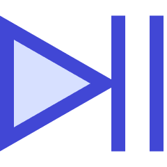 Button Play Pause Icon from Sharp Duo Set