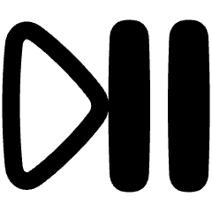 Button Play Pause Icon from Plump Remix Set