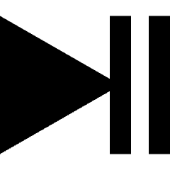Button Play Pause Icon from Sharp Solid Set