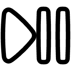 Button Play Pause Icon from Plump Line Set