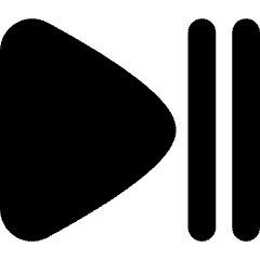 Button Play Pause Icon from Flex Solid Set