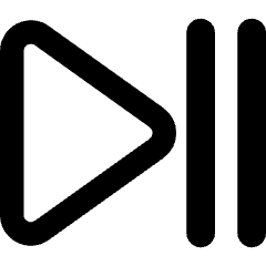 Button Play Pause Icon from Core Remix Set