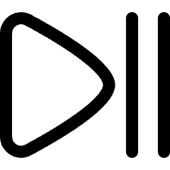 Button Play Pause Icon from Flex Line Set