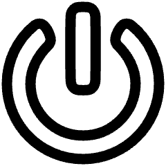 Button Power 1 Icon from Plump Line Set