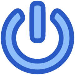 Button Power 1 Icon from Plump Duo Set