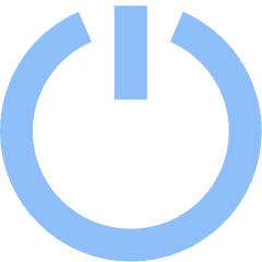 Button Power 1 Icon from Sharp Flat Set