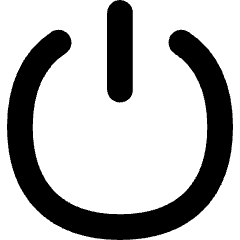 Button Power 1 Icon from Flex Solid Set