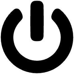 Button Power 1 Icon from Plump Solid Set