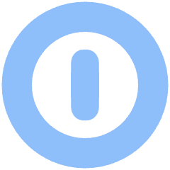 Button Power 2 Icon from Plump Flat Set