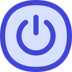 Button Power Circle 1 Icon from Flex Duo Set