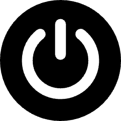 Button Power Circle 1 Icon from Core Solid Set