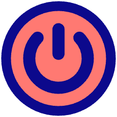 Button Power Circle 1 Icon from Plump Pop Set