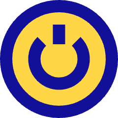 Button Power Circle 1 Icon from Sharp Pop Set