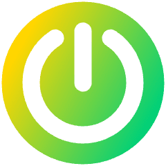 Button Power Circle 1 Icon from Plump Gradient Set