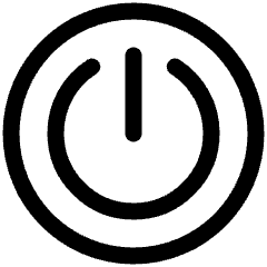 Button Power Circle 1 Icon from Plump Line Set