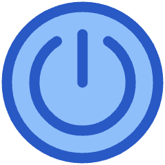 Button Power Circle 1 Icon from Plump Duo Set