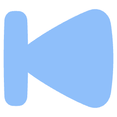 Button Previous Icon from Plump Flat Set