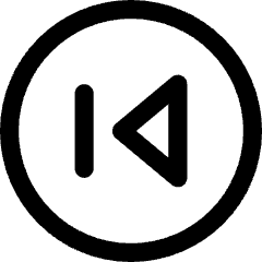 Button Previous Circle Icon from Core Line Set