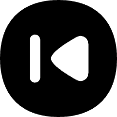 Button Previous Circle Icon from Flex Solid Set