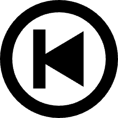Button Previous Circle Icon from Sharp Remix Set