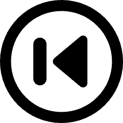 Button Previous Circle Icon from Core Remix Set
