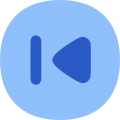 Button Previous Circle Icon from Flex Flat Set