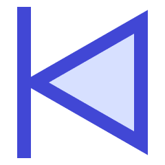 Button Previous Icon from Sharp Duo Set