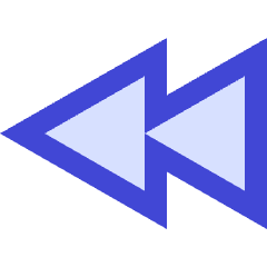 Button Rewind 1 Icon from Sharp Duo Set