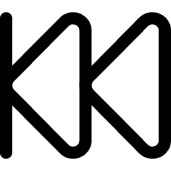 Button Rewind 2 Icon from Core Line Set