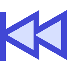 Button Rewind 2 Icon from Sharp Duo Set