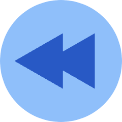 Button Rewind Circle 1 Icon from Sharp Flat Set