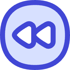 Button Rewind Circle 1 Icon from Flex Duo Set