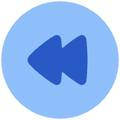 Button Rewind Circle 1 Icon from Plump Flat Set