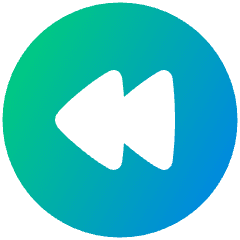 Button Rewind Circle 1 Icon from Plump Gradient Set