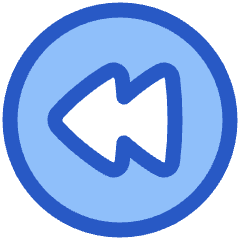 Button Rewind Circle 1 Icon from Plump Duo Set