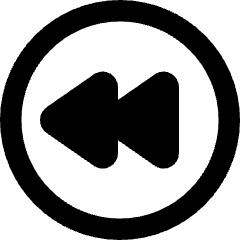 Button Rewind Circle 1 Icon from Core Remix Set