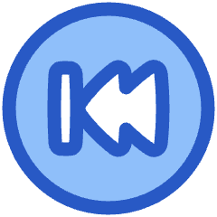 Button Rewind Circle 2 Icon from Plump Duo Set