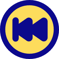 Button Rewind Circle 2 Icon from Core Pop Set