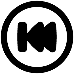 Button Rewind Circle 2 Icon from Plump Remix Set